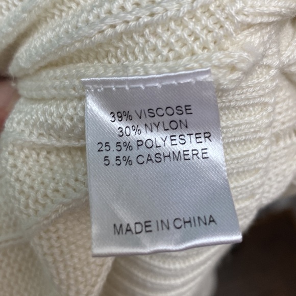 NWT Duffield Lane Women’s XS Campbell Cashmere Blend Cardigan in Ivory - Picture 14 of 15